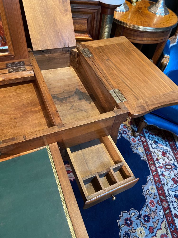 Louis XV solid walnut dressing table, 18th century, marked N. Armant
