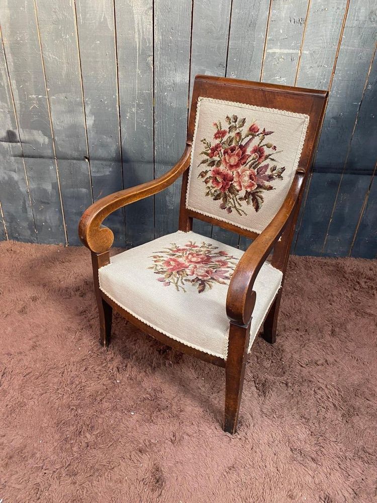 Fauteuil Acajou époque Empire, Tres Bon état