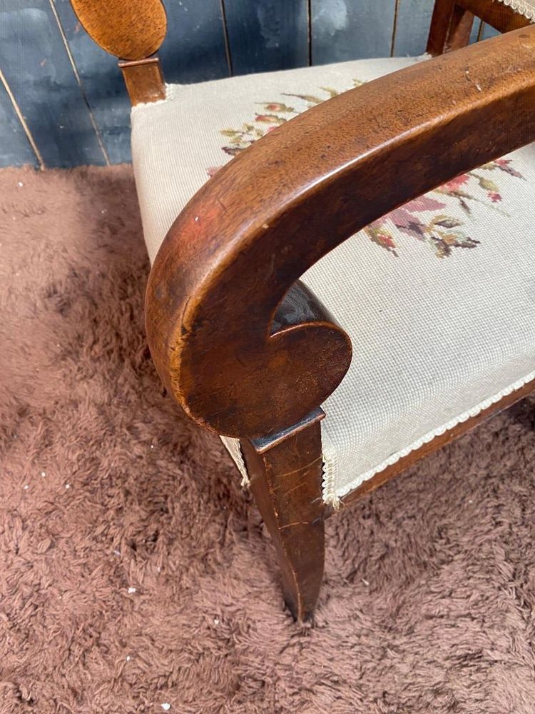 Fauteuil Acajou époque Empire, Tres Bon état
