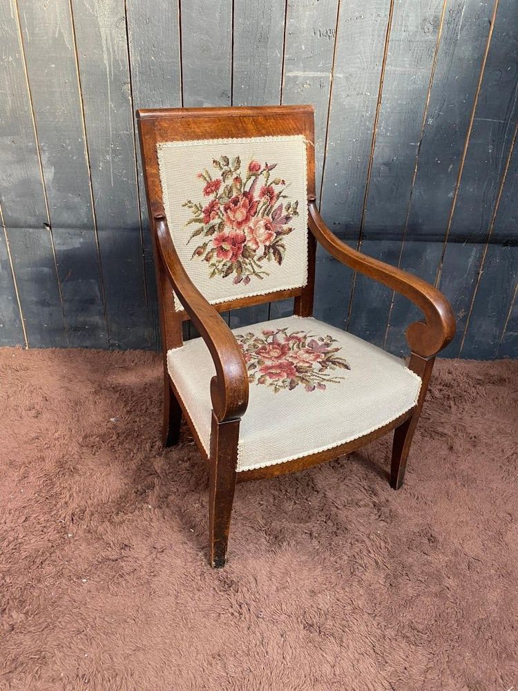Fauteuil Acajou époque Empire, Tres Bon état