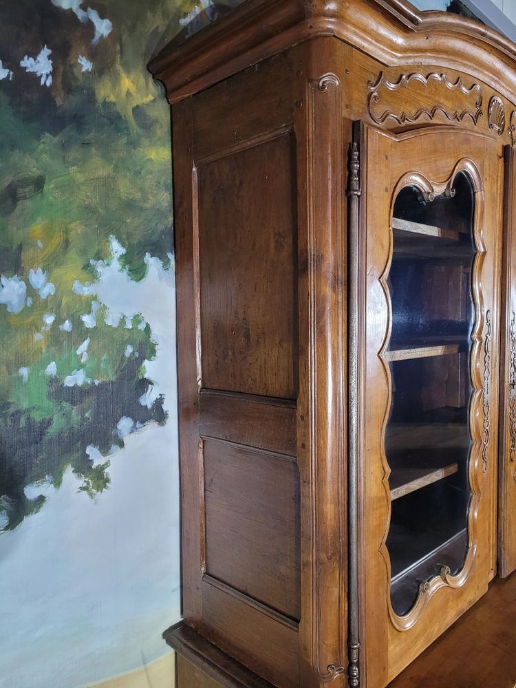 Two-part buffet in cherry wood, Louis XV period