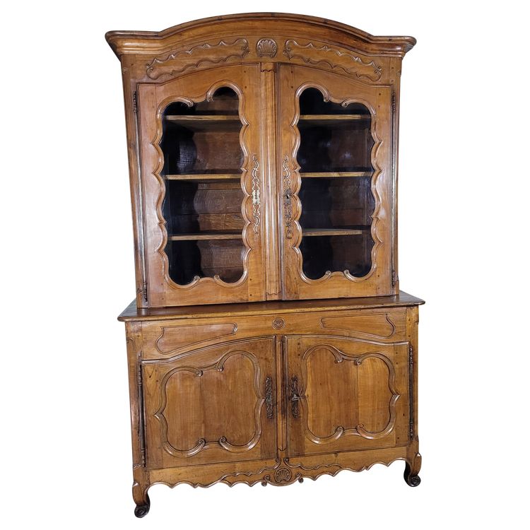 Two-part buffet in cherry wood, Louis XV period