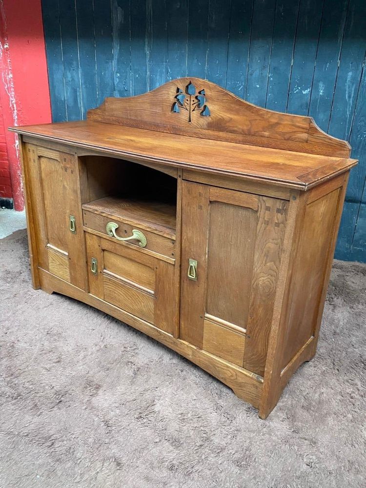 Léon Jallot (1874–1967) Sideboard aus Eiche im Jugendstil