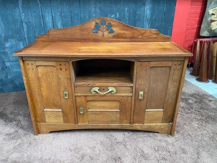 Léon Jallot (1874–1967) Sideboard aus Eiche im Jugendstil