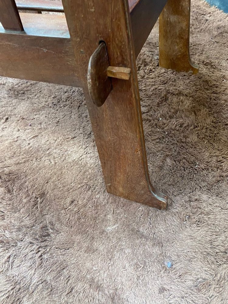 Pair of Arts and Crafts Style Teak Armchairs