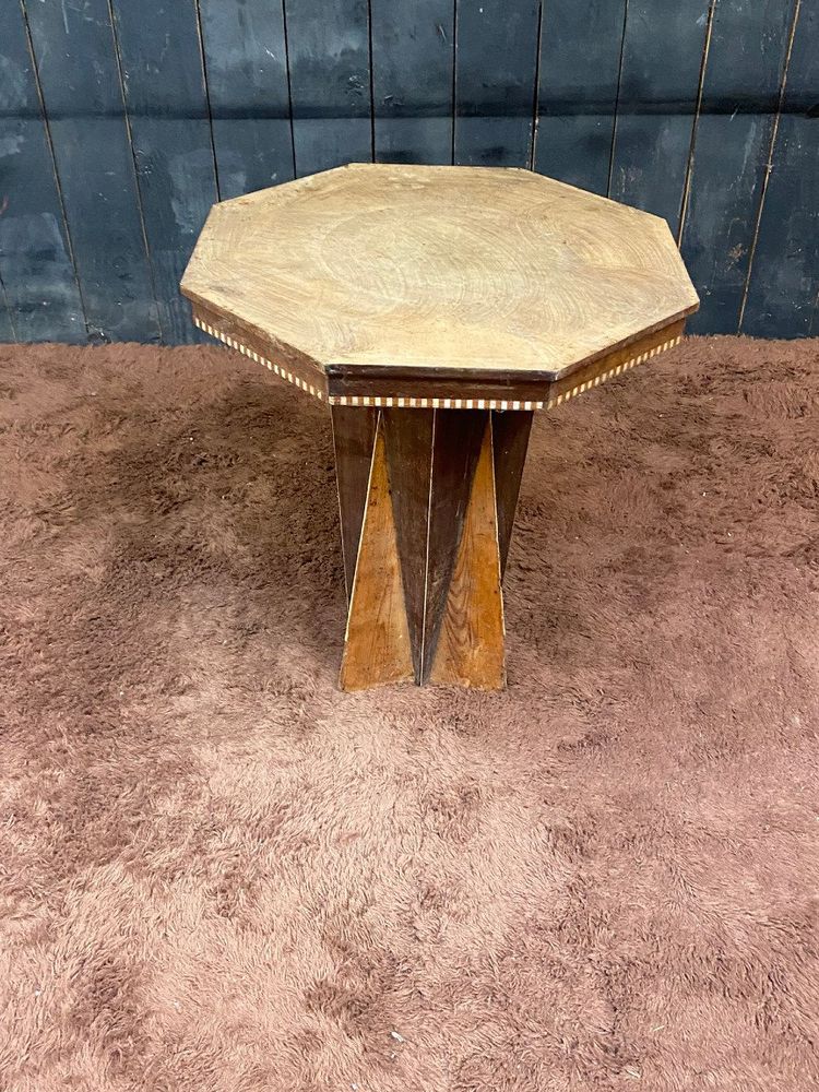 Interesting Art Deco "Africanist" Side Table, Circa 1930