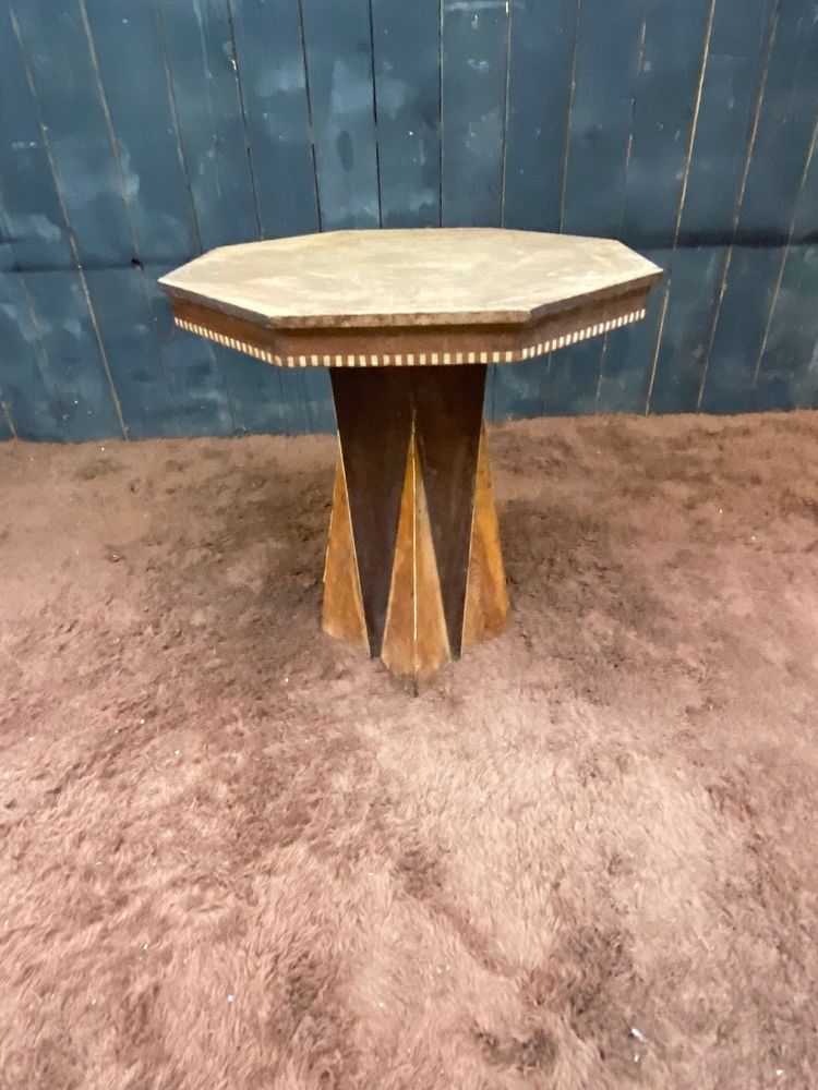 Interesting Art Deco "Africanist" Side Table, Circa 1930