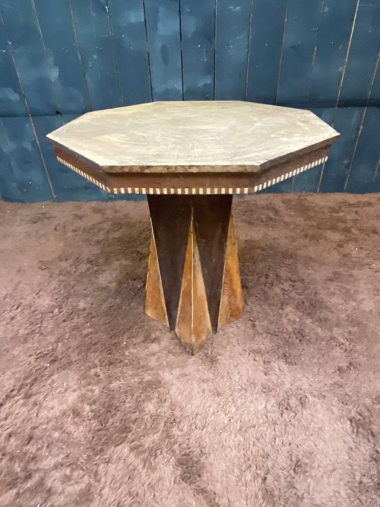 Interesting Art Deco "Africanist" Side Table, Circa 1930