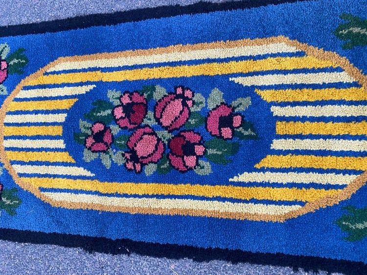 Paire De Tapis Art Deco En Laine, Circa 1930