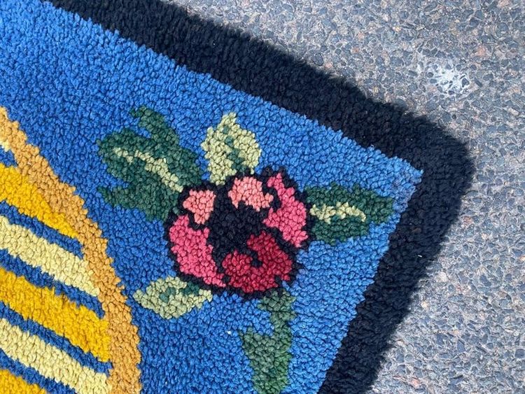 Paire De Tapis Art Deco En Laine, Circa 1930