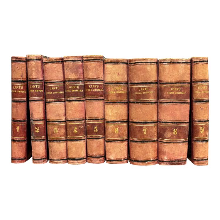 Collection complète de l'« Histoire universelle » de Cesare Cantù - Édition napolitaine de 1847
