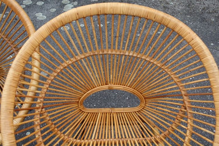 Salon Rattan Attributed To Janine Abraham Modèle Soleil