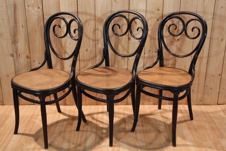 Set Of 6 Thonet Chairs N°2 Napoléon III