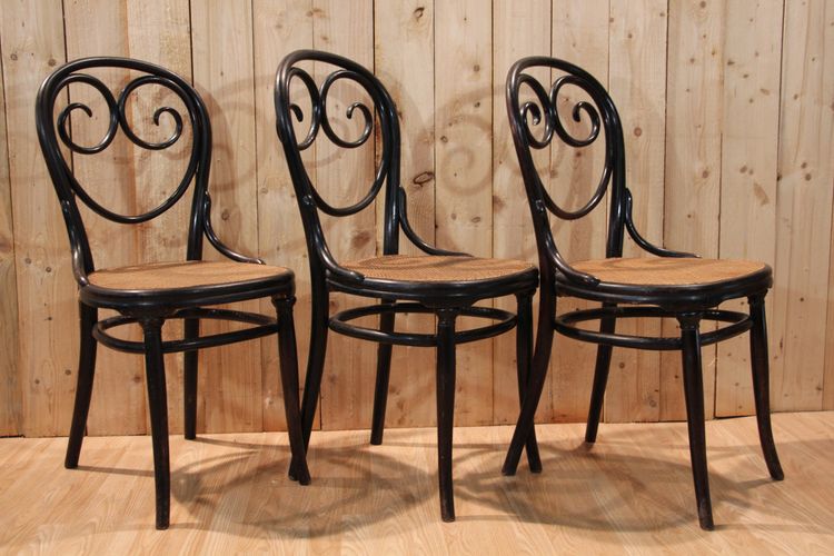 Set Of 6 Thonet Chairs N°2 Napoléon III
