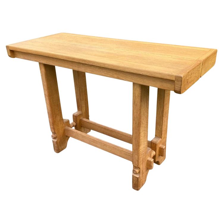 Guillerme Et Chambron , Rare Table Console Edition Votre Maison Circa 1970