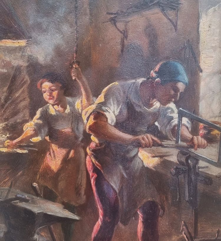 Albert LEBARQUE - The blacksmith's workshop