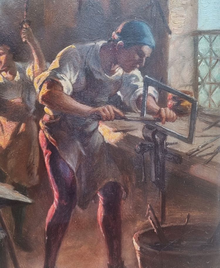 Albert LEBARQUE - The blacksmith's workshop