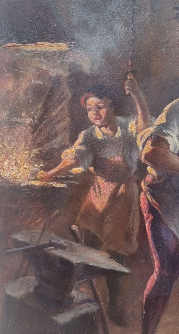 Albert LEBARQUE - The blacksmith's workshop