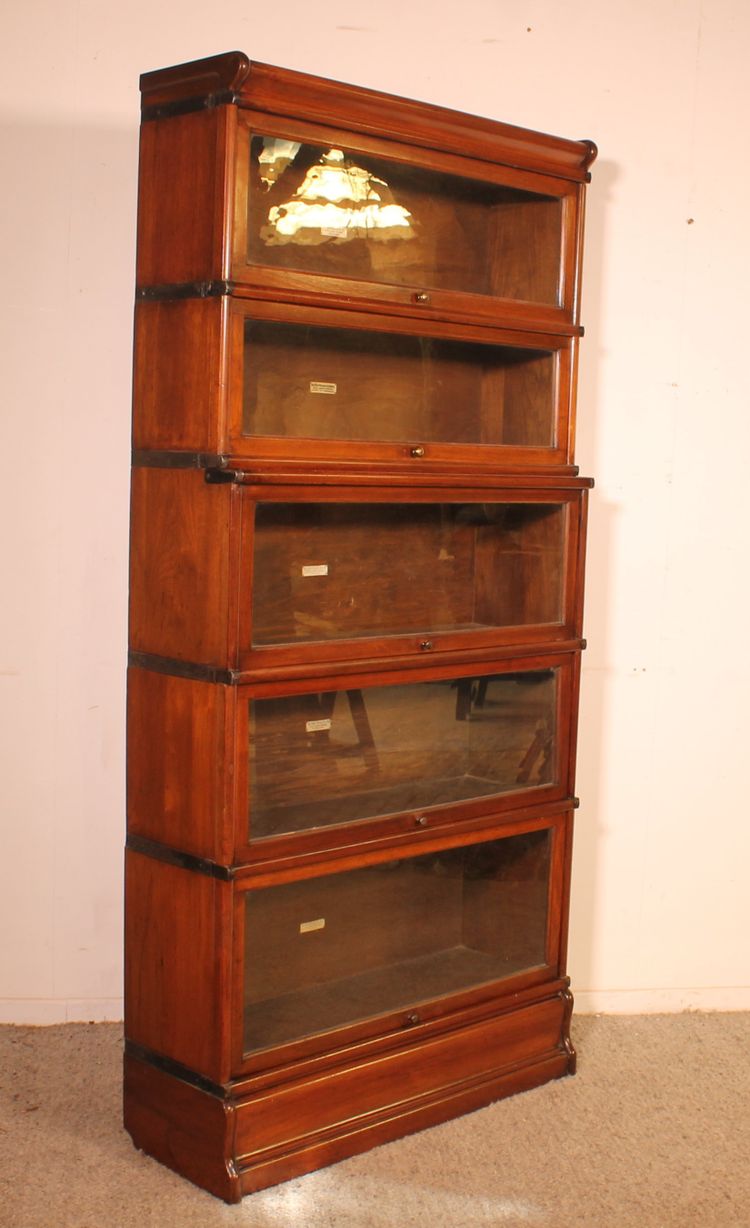 Globe Wernicke Mahogany Bookcase Of 5 Elements