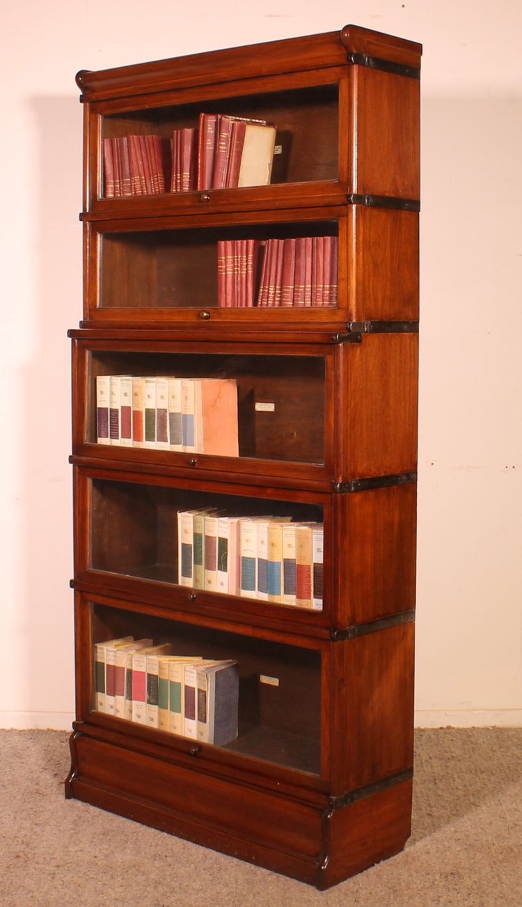 Globe Wernicke Mahogany Bookcase Of 5 Elements