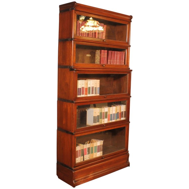 Globe Wernicke Mahogany Bookcase Of 5 Elements