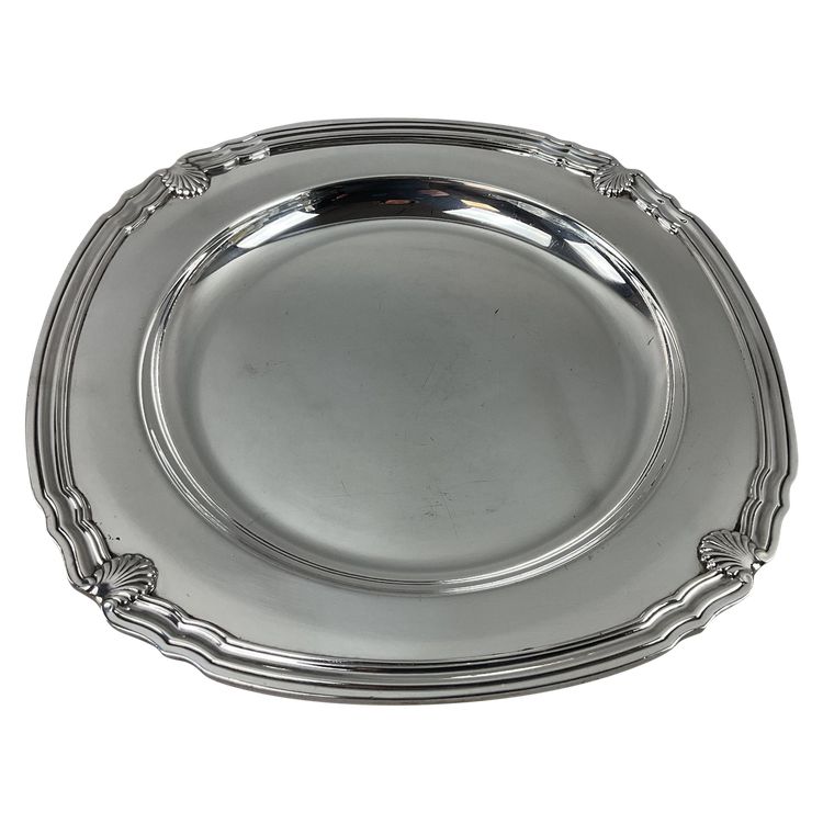 Metal dish, silver plated, Vendôme model, from