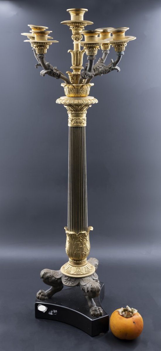 Paire De Candélabres, XIXe Siècle