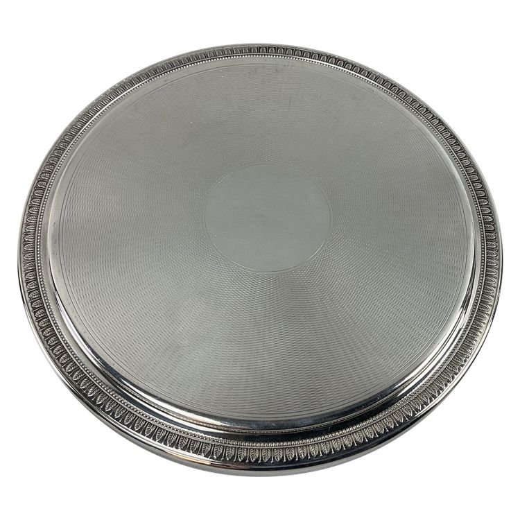 Silver-plated metal trivet, Malmaison model, Christophe