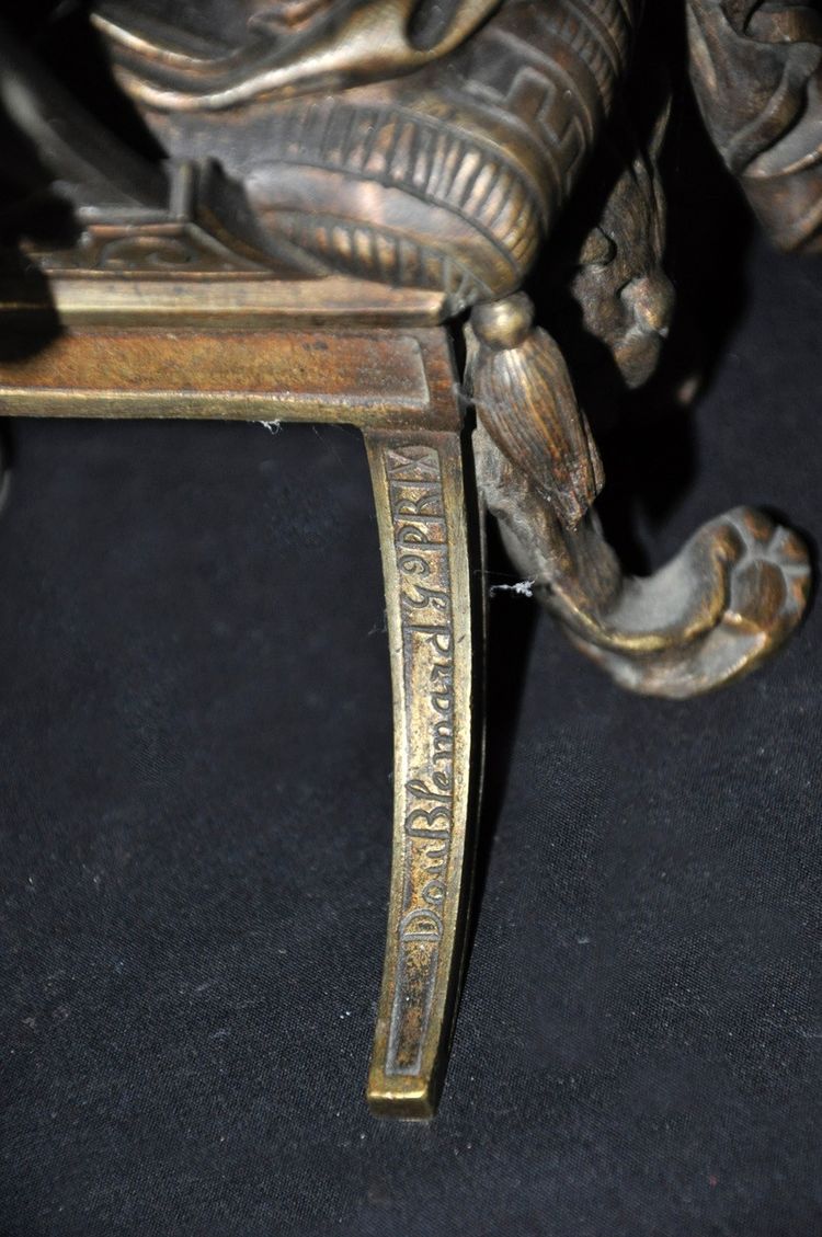 Amédée-Donatien Doublemard Bronzeskulptur Sokrates XIXᵉ Jahrhundert
