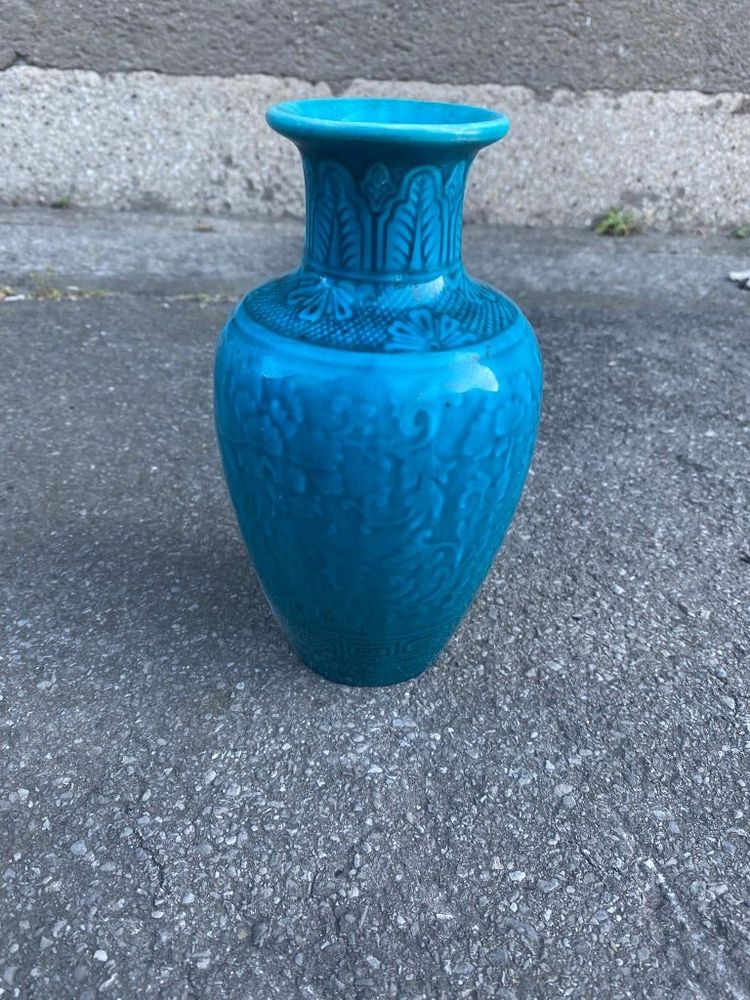 Theodore Deck (1823-1891) Vaso in ceramica firmato, 1870 circa