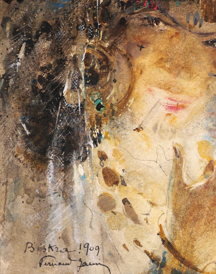 Georges Fernand JANIN, Femme de Biskra en Algérie