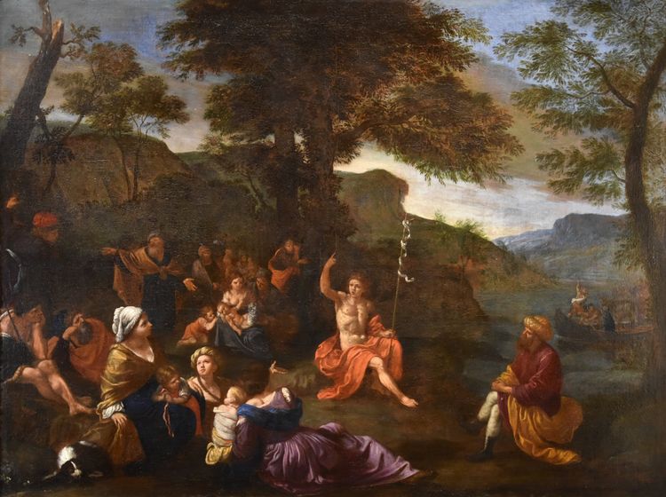 Lorenzo Pasinelli (Bologna 1629 - 1700), Predica di San Giovanni Battista