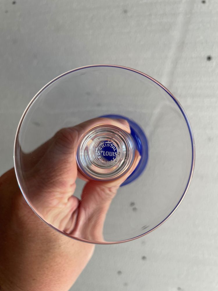 Saint Louis Model Bubbles - 4 Roemers Colored Crystal Glasses H: 24,5 Cm