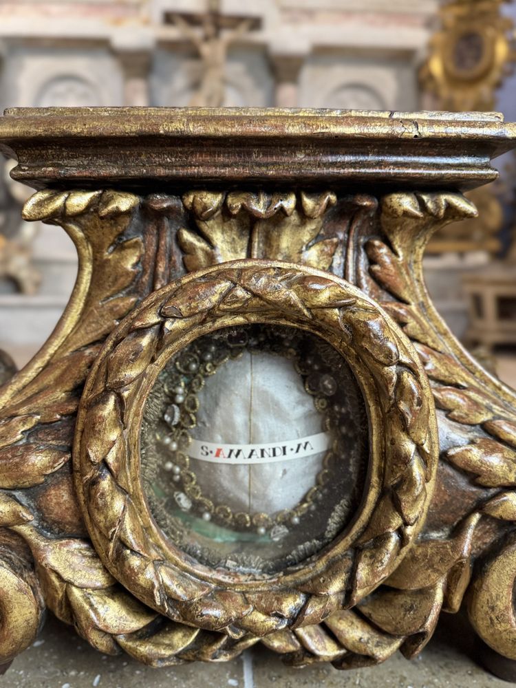 Socle Reliquaire De Saint Amand - Début XVIIIe