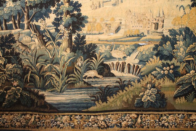 Important Aubusson tapestry, Verdure, 18th century