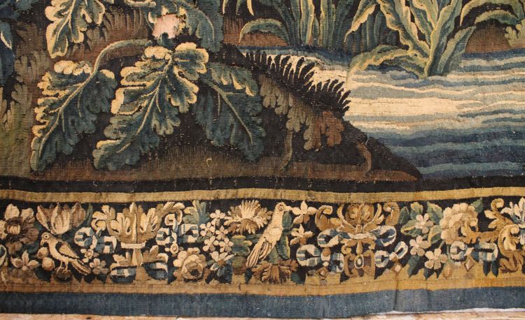 Important Aubusson tapestry, Verdure, 18th century