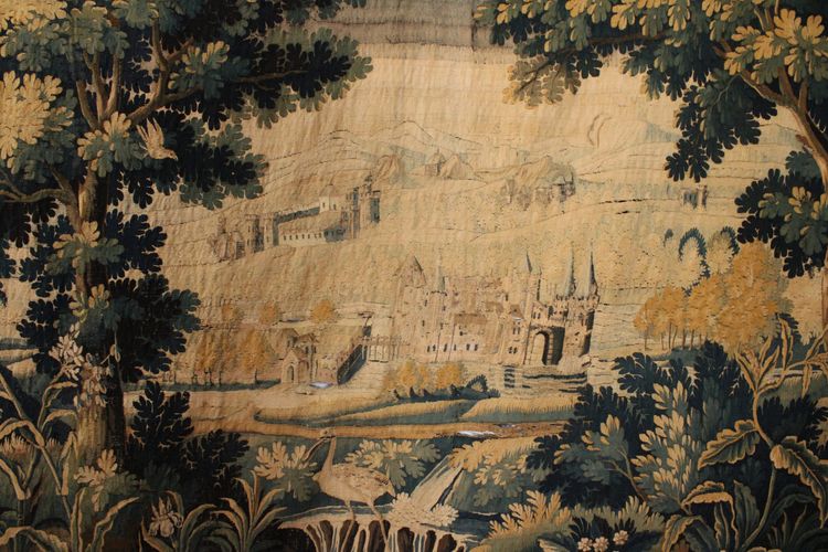 Important Aubusson tapestry, Verdure, 18th century