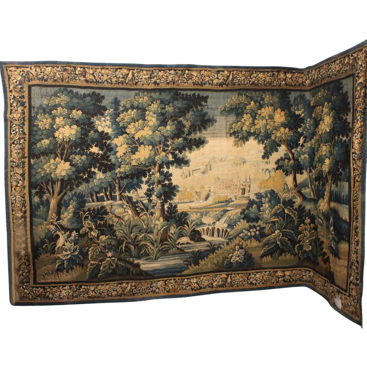 Important Aubusson tapestry, Verdure, 18th century