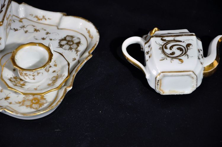 Miniaturservice aus Vieux Paris-Porzellan aus der Zeit Napoleons III.