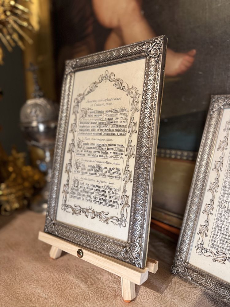 Complete Silvered Brass Altar Canon - 19th century