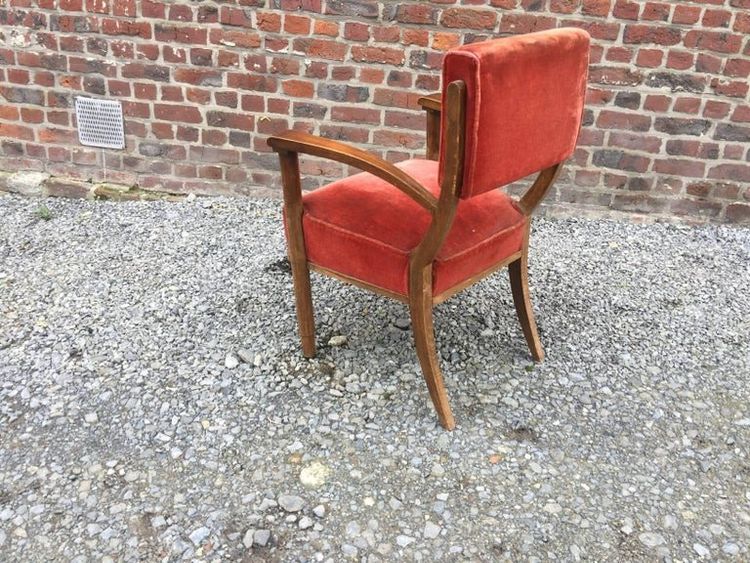 Série de 4 fauteuils Art Deco dans le style d'Eugene Printz