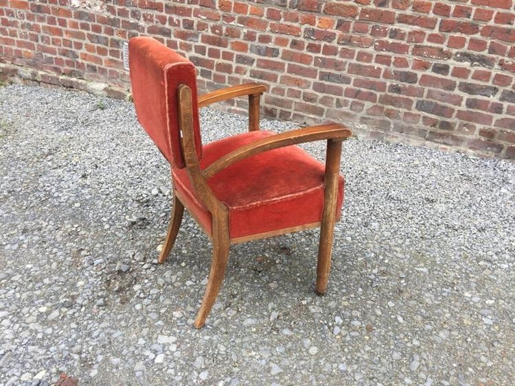 Série de 4 fauteuils Art Deco dans le style d'Eugene Printz