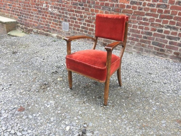 Série de 4 fauteuils Art Deco dans le style d'Eugene Printz