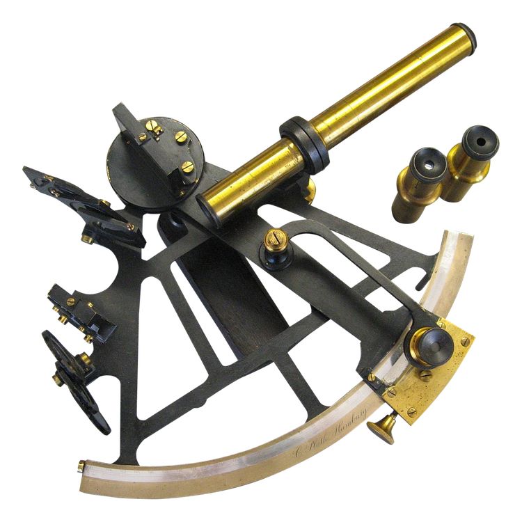 Sextant C Plath Hamburg About 1900. German Navy.
