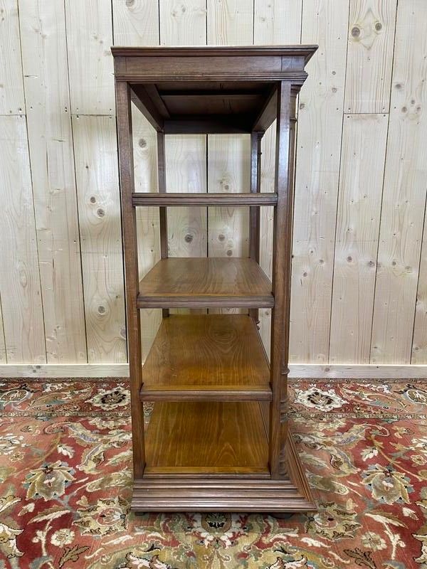 Napoleone III Scaffale di noce con colonne