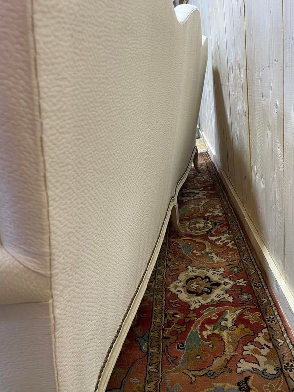 Sofa lounge and pair of Louis XV style armchairs