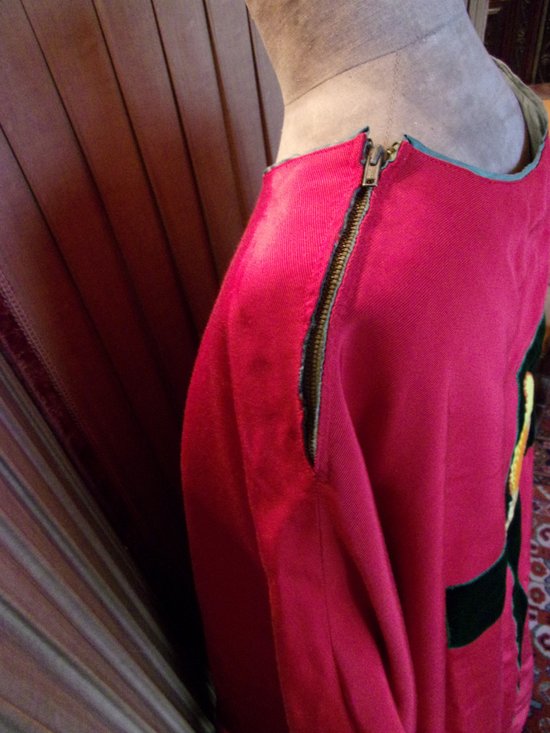 Chasuble in red ottoman mid 20th century