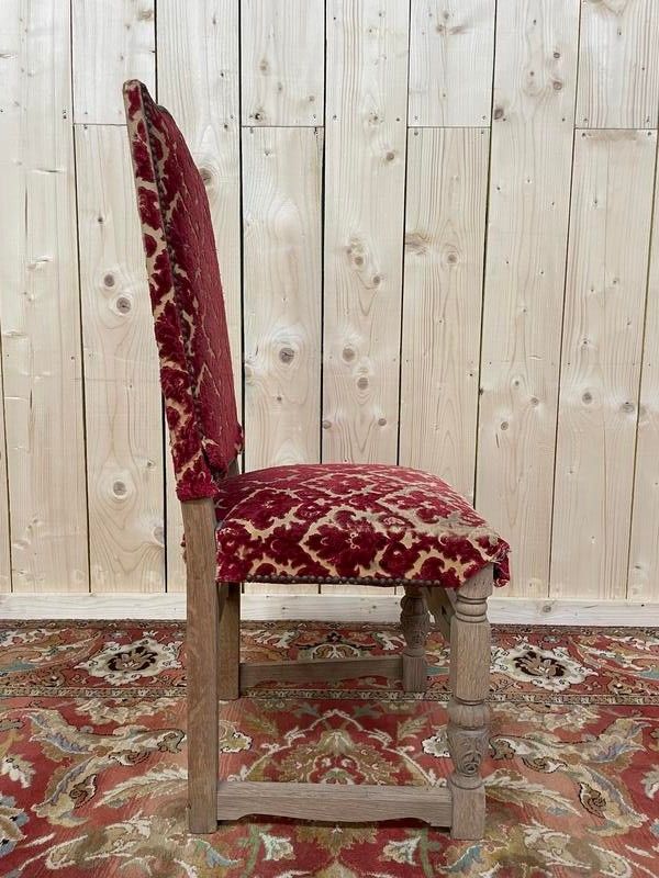 Suite di 6 sedie Louis XIII - High Era in Oak