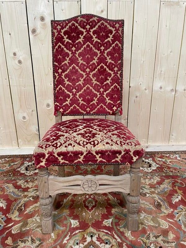 Suite di 6 sedie Louis XIII - High Era in Oak