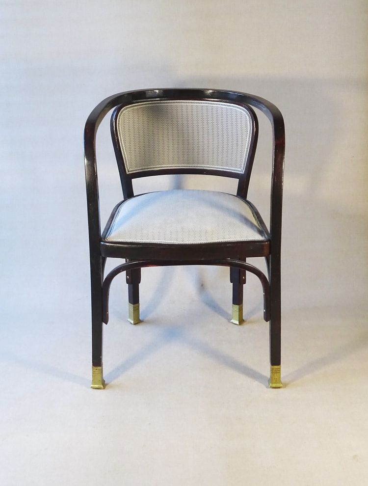 Armchair N°715 by Gustave Siegel for KOHN, 1905. Backhausen, no Thonet